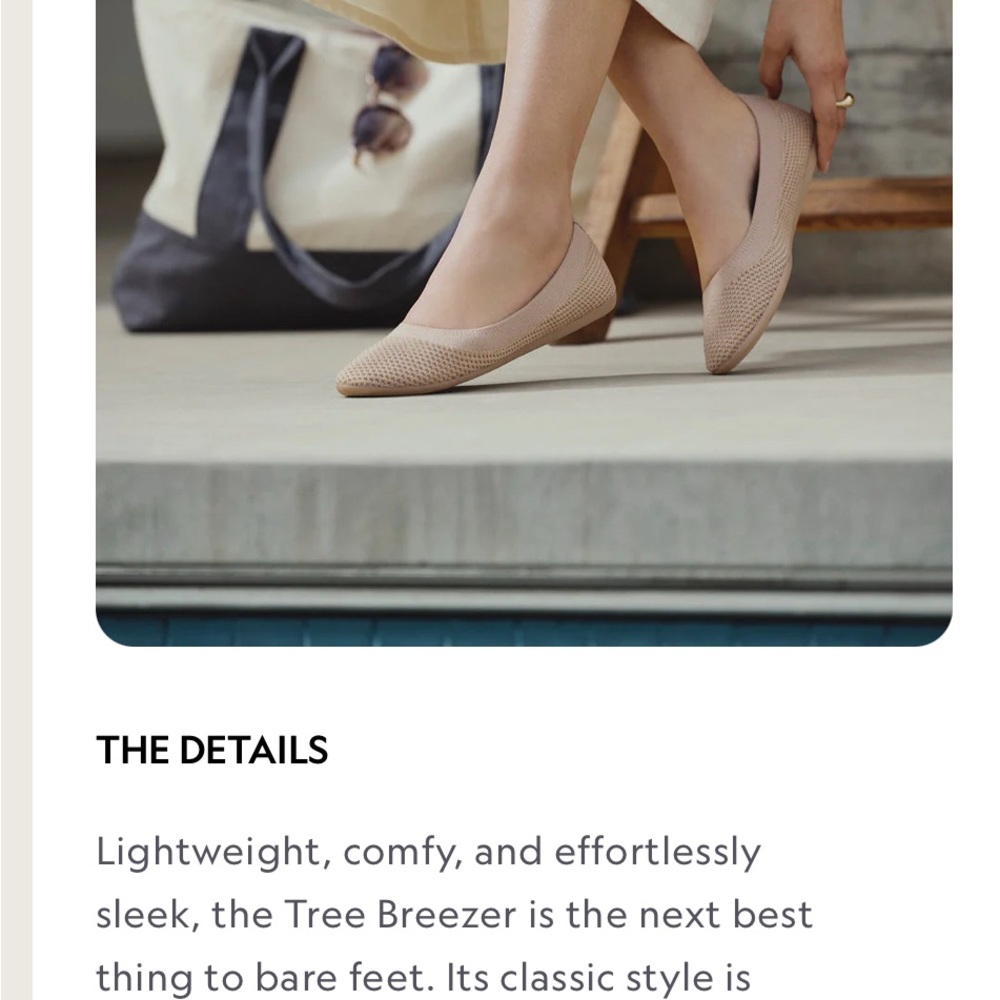 Allbirds Women's Mauve Flats - Picture 2 of 7